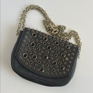 Juicy Couture Black and Gold Studded Crossbody Bag